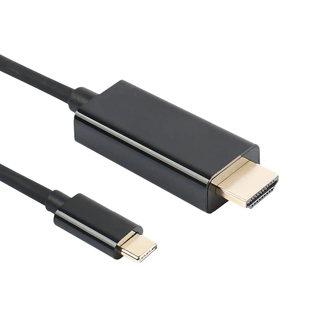 Alta velocidad Thunderbolt 4K Popular 1M 1,8 M 3M USB 3,1 Tipo-C Macho a HDMI Macho 4K USB Tipo C a HDMI Cable de audio y video