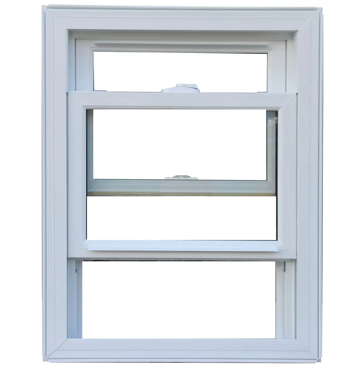 american style type pvc/upvc vinyl single hung window with tempered clear glass