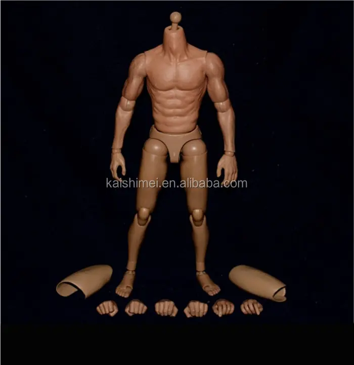 Action Figure Toys Body Plastic Solider Male Body
