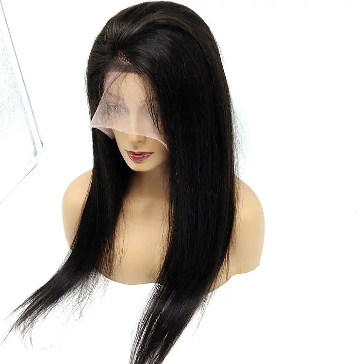 Peruca de cabelo humano brasileiro, qualidade superior, 10a, mink real, pré selecionado, com cabelo novo