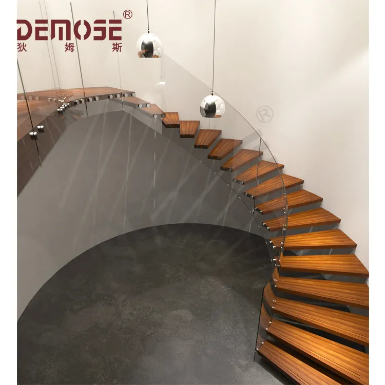 Metal utilizado barandas de escaleras de hormigón diseño interior
