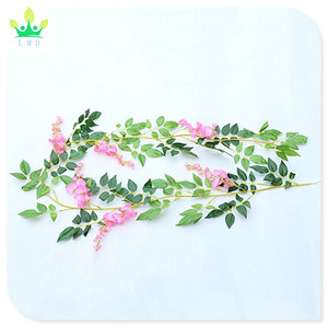 Wisteria เถา Ratta ไหมเทียม,12ชิ้นดอกไม้ประดิษฐ์จริงสำหรับตกแต่งงานแต่งงานงานเลี้ยงที่บ้านและกิจกรรมอื่นๆ - Product Image 4
