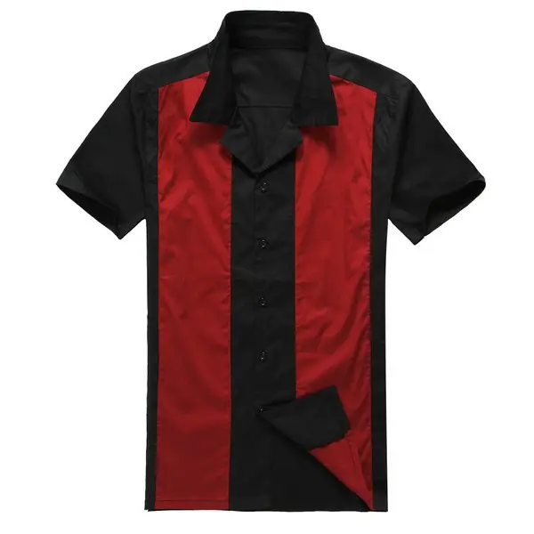 Plus Size 6xl League Shirts Breathable Cotton Contrast Colors Men's Corporate Event Shirt
