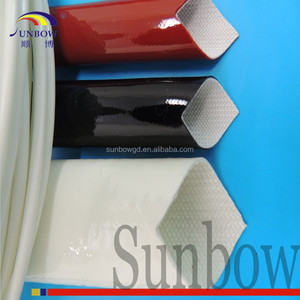 Vật liệu cách nhiệt ul được liệt kê chống cháy dây cách điện linh hoạt Silicone tráng sợi thủy tinh tay áo - Product Image 5