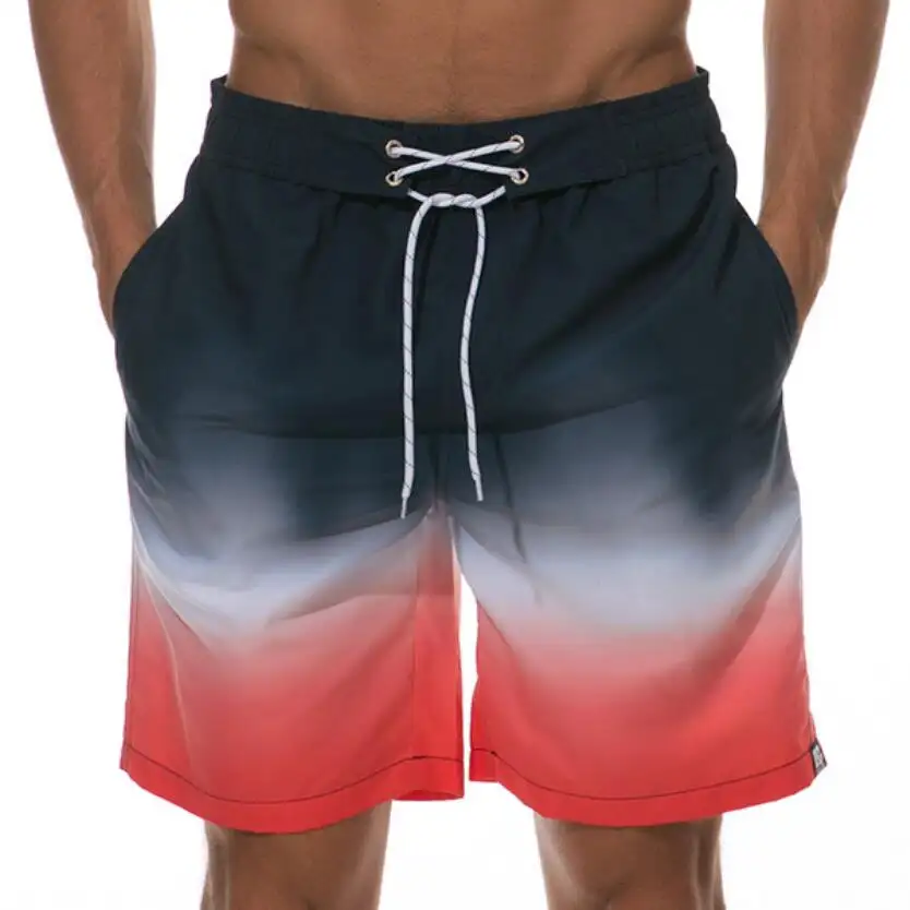 नई गर्मियों Swimwear के पुरुषों की बिकनी लघु त्वरित सूखी सेक्सी पुरुषों की तैराकी चड्डी समुद्र तट शॉर्ट्स