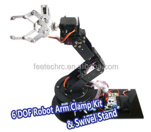 Legierung 6 DOF roboterarm klemme& Kralle& drehfuß Montage-<span class=keywords><strong>Kit</strong></span> für <span class=keywords><strong>arduino</strong></span>
