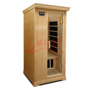 Hemlock uzak kızılötesi Sauna kabini, 1 Kişi Kızıl Ötesi Isı Kızılötesi Sauna Odası