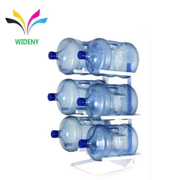 Soporte apilable desmontable para dispensador de agua, 3 niveles, 5 galones, estante de exhibición para almacenamiento de botellas de agua