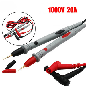 1 Pair evrensel Probe testi dijital multimetre için iğne ucu metre çok metre Tester kurşun Probe tel kalem kablo 20A - Product Image 2