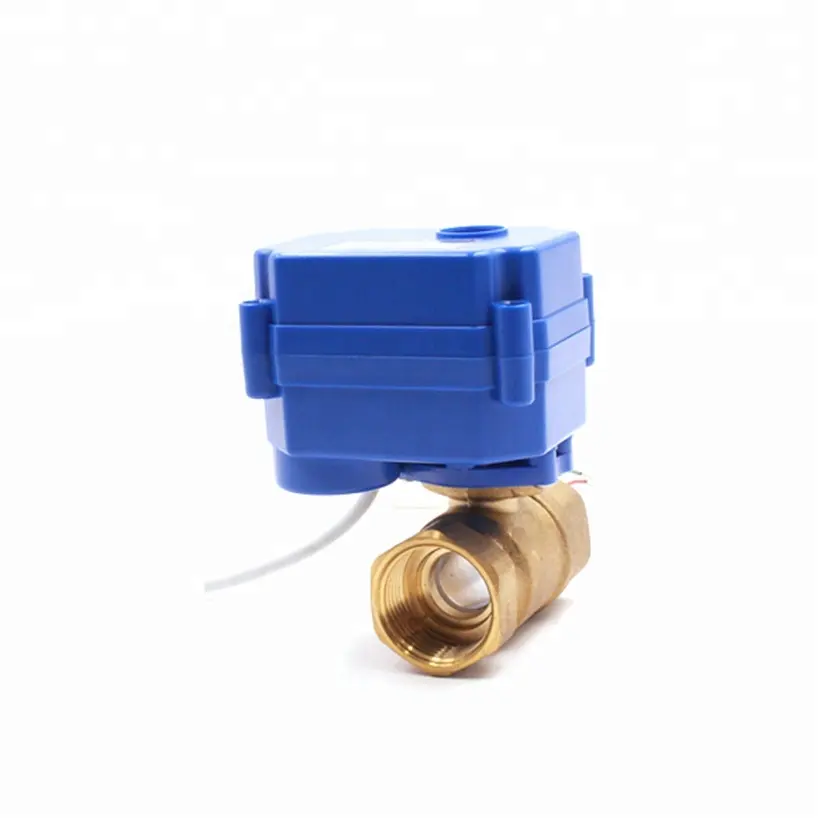 2 Way 1 Inch Electric Flow Control Brass Water Ball Valve