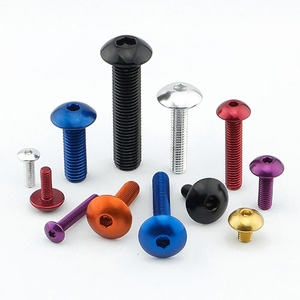 ISO 7380 hexágono botón redondo color de la cabeza de aluminio anodizado de tornillos - Product Image 2