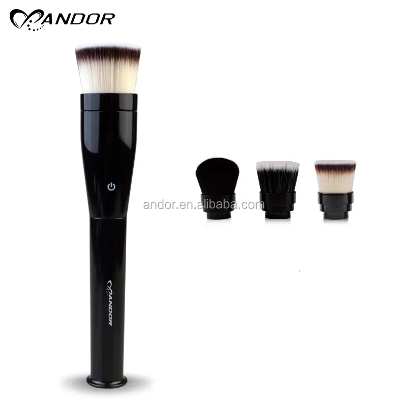 Multifungsi Logo Makeup Brush 3 In 1 Tahan Air Electric Riasan Sikat Pembersih