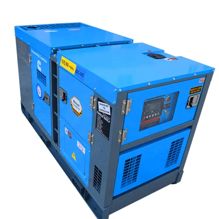 Generator Mesin Diesel Portabel, 25 Kva 30 Kw Harga Generator Silent Elektrik Kedap Suara