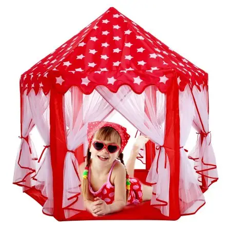 Crianças criança crianças princesa castelo jogar barracas interior externo grande playhouse