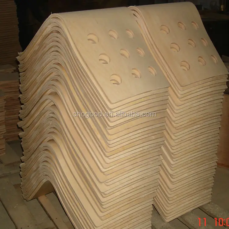 Pièces de chaise en contreplaqué en forme de meubles en bois