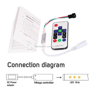 WS2811 WS2812B DC5-12V 14 tasti Wireless RF Led RGB controllermodulo striscia Pixel luce LED colore digitale - Product Image 4
