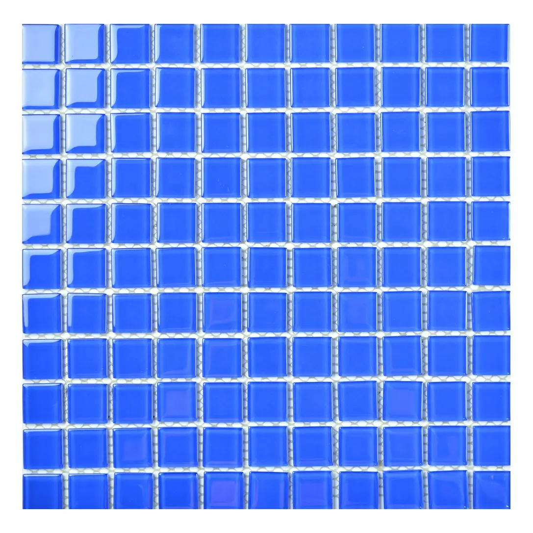 4 mét màu xanh thủy tinh pha lê gạch bể bơi mosaic