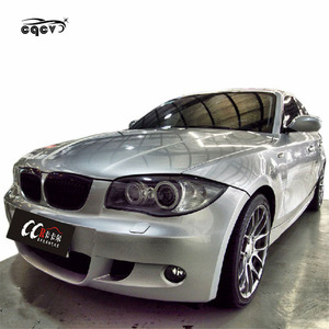 BMW 1シリーズE87フロントバンパーリアバンパーサイドスカートとウィングスポイラー用のスーパーペフェクトFRP素材M-Tスタイルワイドボディキット - Product Image 2