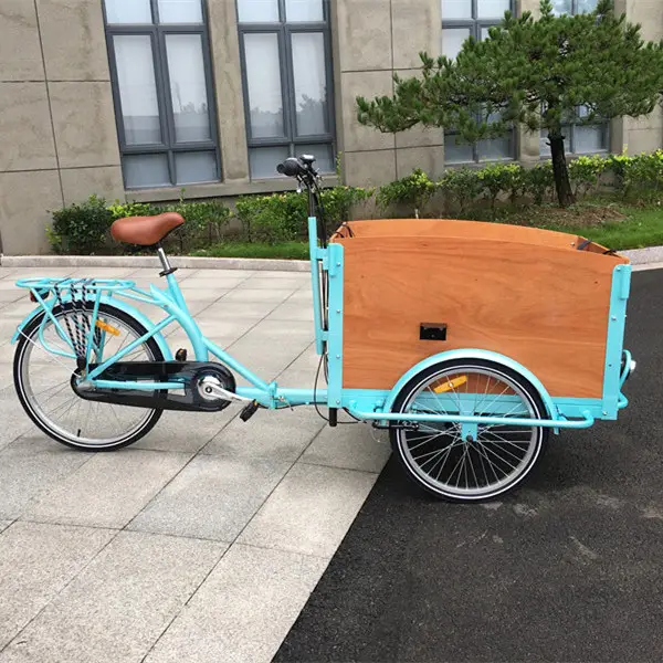 大人の家族の貨物三輪車/トライク/自転車に使用される3輪の非電動カーゴバイク