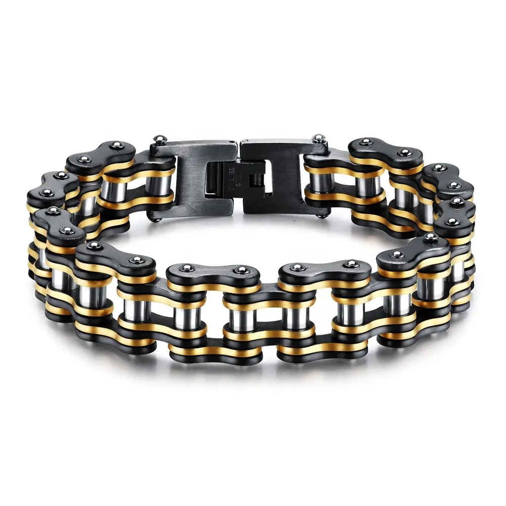 Bracelet chaîne de vélo en acier inoxydable 316L, haute qualité, nouveau Design, pour moto, livraison gratuite