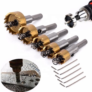 Metal delme titanyum kaplamalı HSS Metal delik testere kesici karbür ucu ile