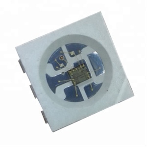 สัญญาณคู่เป็นรายบุคคลแอดเดรส6 Pins 5050 SMD นำไดโอดที่มีฝังตัว IC สีเต็มรูปแบบ APA102C / SK9822 RGB นำชิป PLCC-6 - Product Image 1