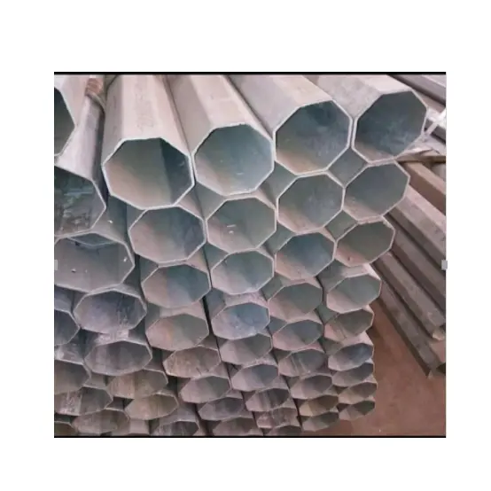 Tubo de acero al carbono octogonal galvanizado, el mejor precio, 45x45x1,5mm