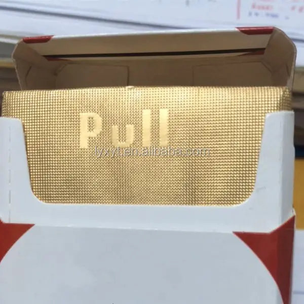 Couleur dorée emballage intérieur de cigarettes papier d'aluminium