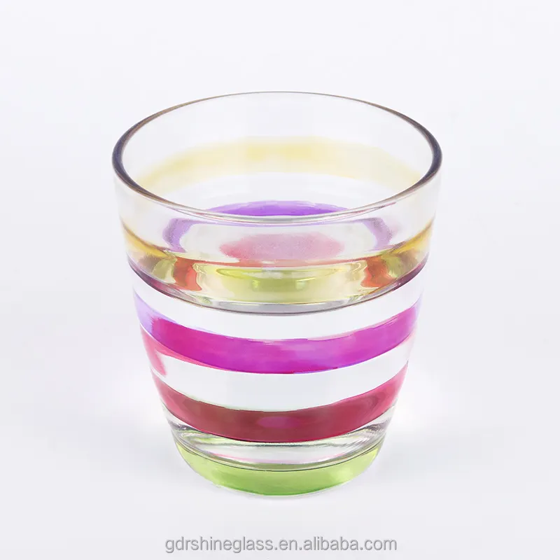 Gobelet en verre coloré, ml, gobelet d'eau, couleur spray