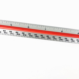 Imperial Scale Ruler Engineering <strong>Architect</strong> Ruler 12&quot; Inch Laser Etched Triangular Scale Ruler - Product Image 1