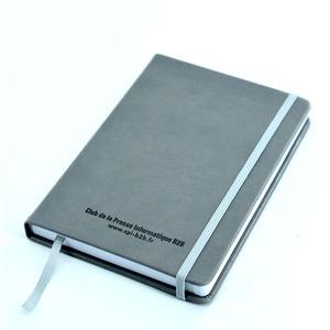 A5 A4 chiusura a fascia elastica portapenne tasca ad anello linee a righe punteggiate PU copertina in ecopelle Notebook Planner - Product Image 4