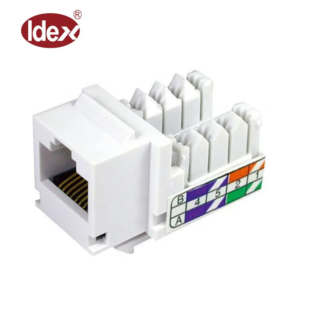 Rj9 rj11 rj12 rj45 cat5e cat6 utp एफ़टीपी cat7 धूल कवर 90 और 180 डिग्री पुरुष tolless keystone जैक