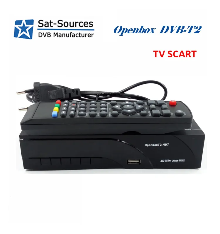 En gros décodeur MPEG-4 DVB-T2 récepteur satellite pour L'europe avec PÉRITEL TV OPENBOX