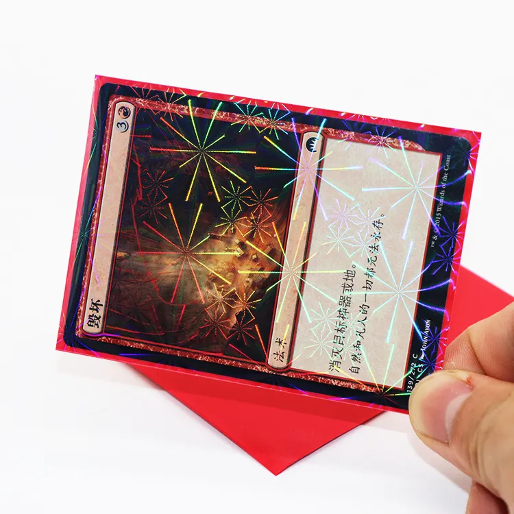 PKCS06 Pro Matte Clear Card Sleeve, Custom Magic Card Sleeve Hologram