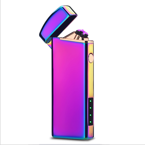 带定制标志包装的香烟用<span class=keywords><strong>USB</strong></span>充电电动打火机双弧金属防风