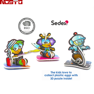 Nostobsci认证工厂恐龙玩具填充塑料蛋糖分类定制3D拼图