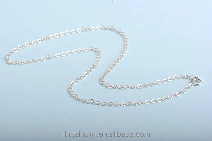 2014 colar de corrente venda quente colar branco, prata esterlina 925 jóias atacado