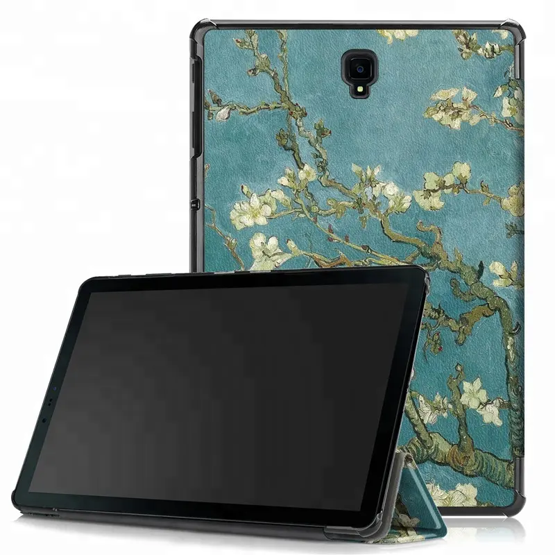 Étui à rabat magnétique pour tablette en cuir, housse de protection pour Samsung Galaxy Tab S4 10.5 SM-T830/T835/T837