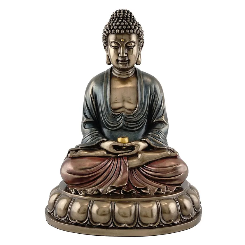Современная статуя из настоящей бронзы, Будда Шакьямуни