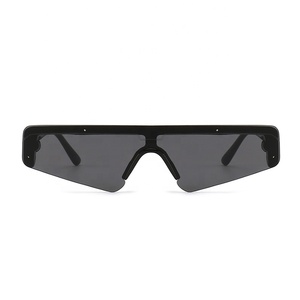 12334 הפסד Eyewear 2018 עתיד מראה חתיכה אחת עדשת משקפיים שמש קטן ראש שטוח