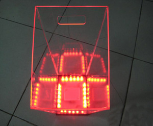 Esecuzione di testo del messaggio tabellone a led lightbox led light box segno led acrilico bottiglia glorificatore negozio di visualizzazione - Product Image 3