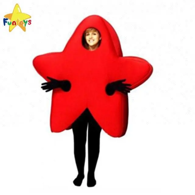Funtoys CE красный Звезда Мультфильм персонаж талисман костюм