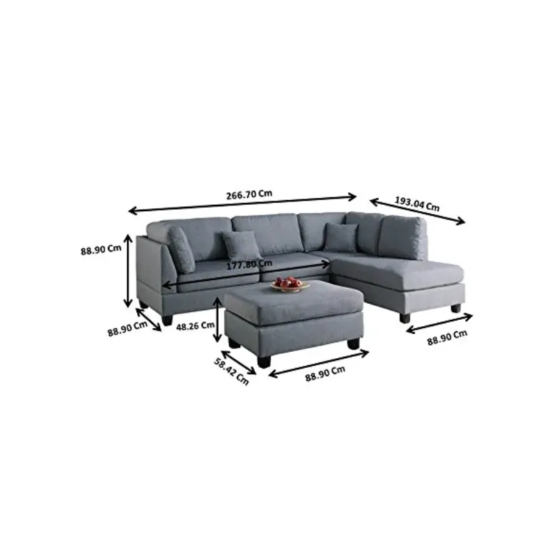 Japanese style fancy commercial furniture 7 seater sofa set designs