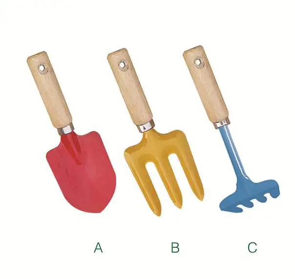 Colorful 3pcs and garden tool set for kids playing gift