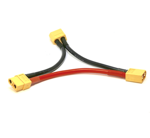 <span class=keywords><strong>XT60</strong></span> RC适配器插孔至2公y-y电缆并联LiPo，用于电子电池适配器连接器