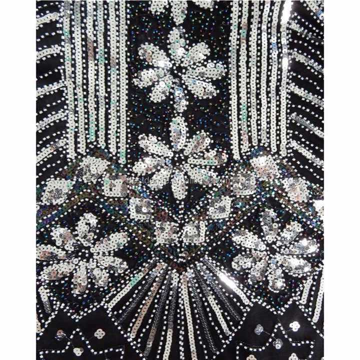 1920s Gastby Flapper Dress Women Party Club Art Embellished Fringe Dress