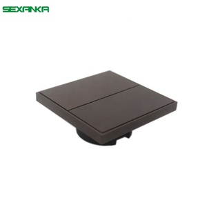 SEXANKA <span class=keywords><strong>KNX</strong></span> EIB akıllı ev otomasyon sistemi 2 Gang Alumiuinm Push Button akıllı duvar ışık anahtarı - Product Image 4