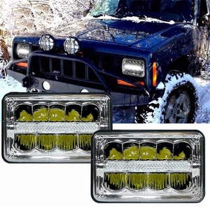 45ワット4 × 6インチ<span class=keywords><strong>5</strong></span> × <span class=keywords><strong>7</strong></span>インチ<span class=keywords><strong>led</strong></span>四角いヘッドライト用xj yjジープトラック