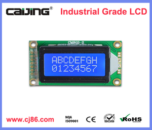 0802 di supporto del misuratore di interfaccia personalizzata 8x2 blu bianco carattere modulo LCD a basso consumo luce solare leggibile per lo strumento - Product Image 2
