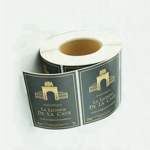金箔可拆卸压花酒瓶纸标签 - Product Image 1